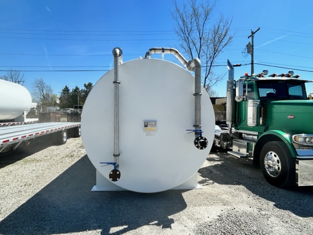 12,000 Gallon Aviation Tank lined